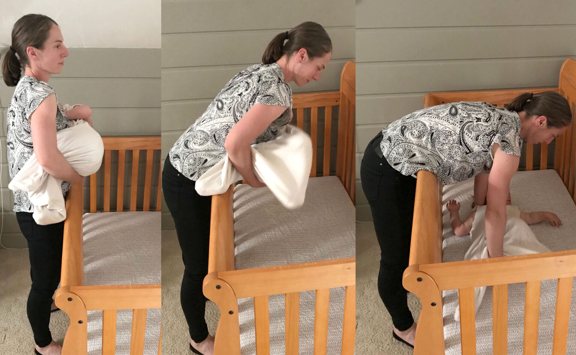 when do you lower crib mattress